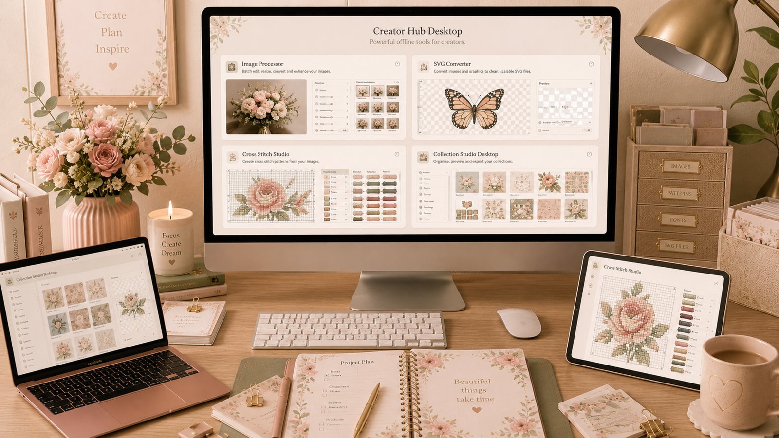 Desktop Apps local creator workspace visual