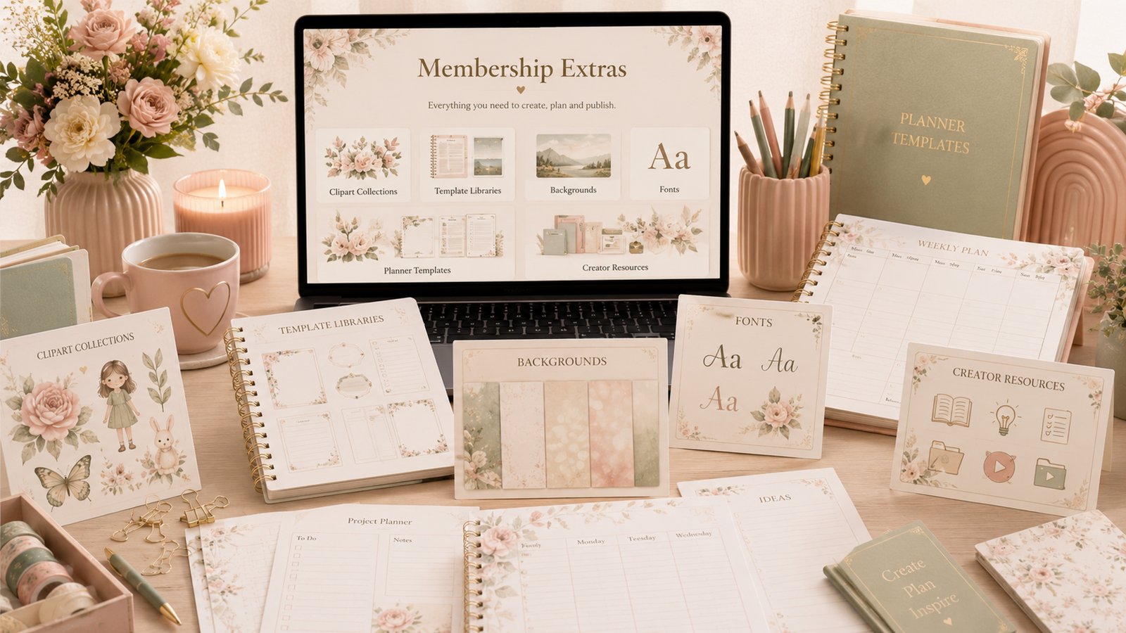 Membership extras and included creator resources