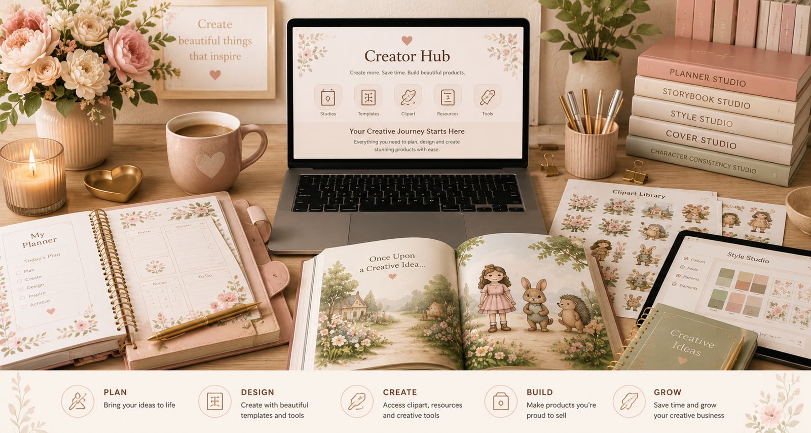 Beautiful Creator Hub membership workspace