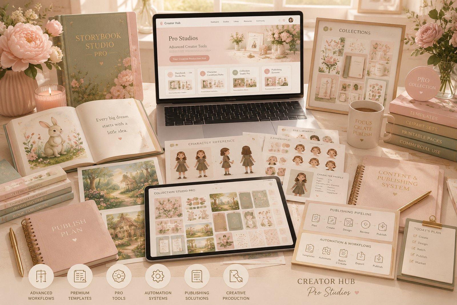 Creator Hub Pro advanced creative workflow visual
