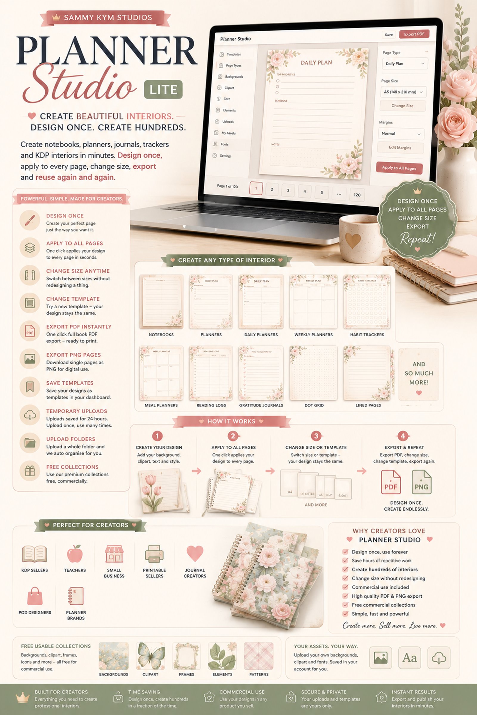 Planner Studio journals and stationery artwork